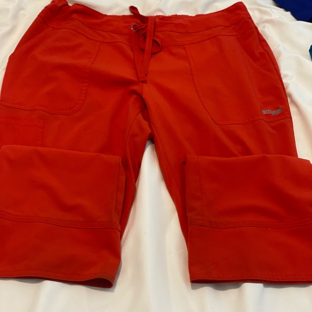 Coral Medium Greys Anatomy Scrub Pants